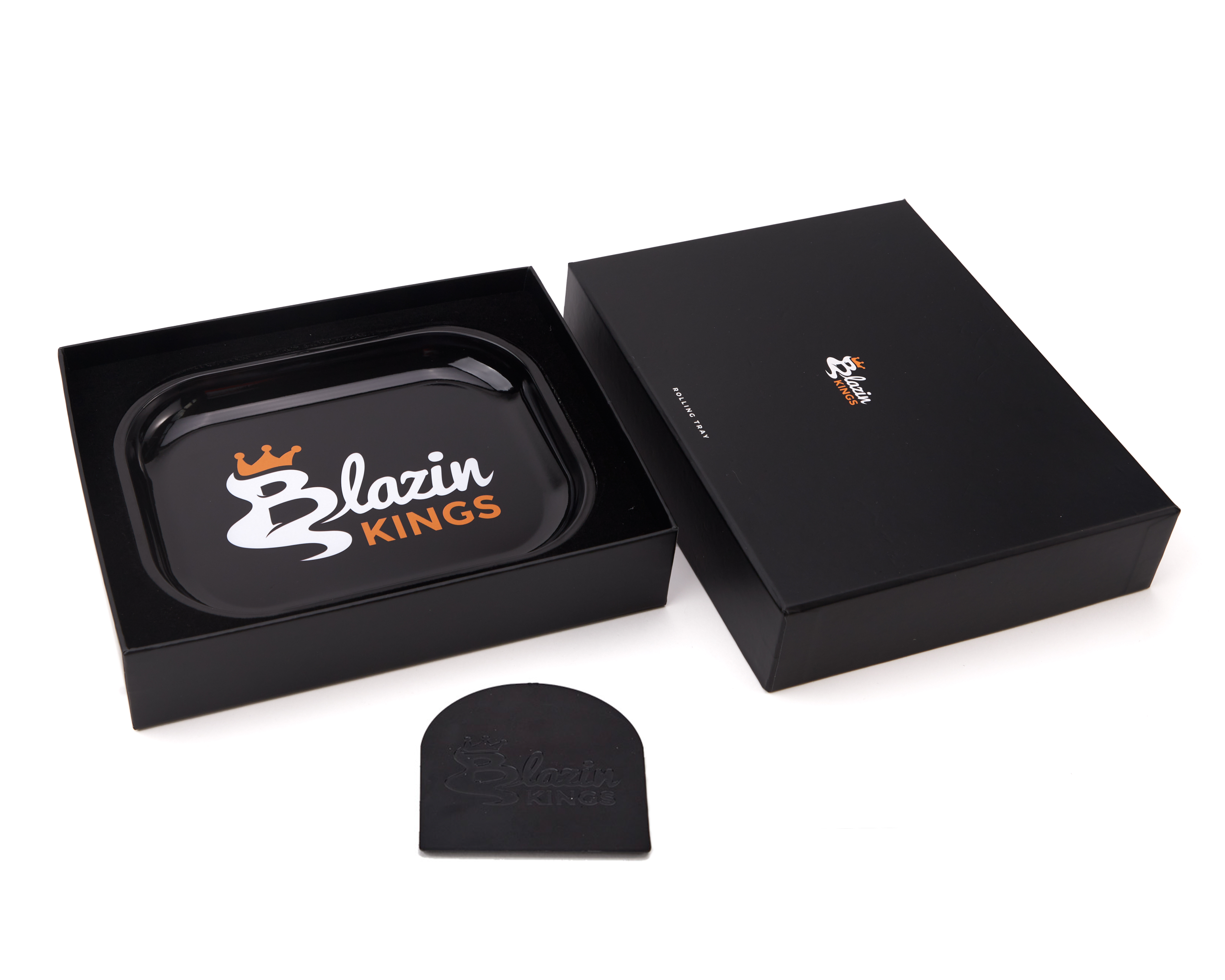 Kings Premium Rolling Tray with Flower Rake